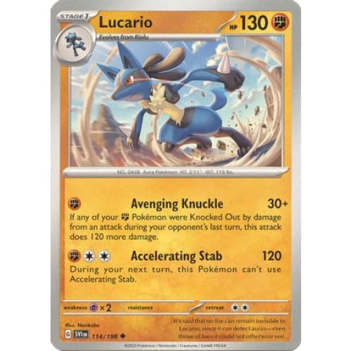 Lucario - 114/198 (114) Uncommon - Single