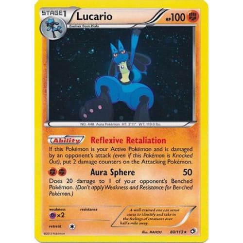 Lucario - 80/113 (Cosmos Holo) (80) Promo Holofoil - Single