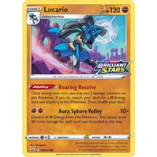 Lucario (SWSH186) Promo Holofoil - Single
