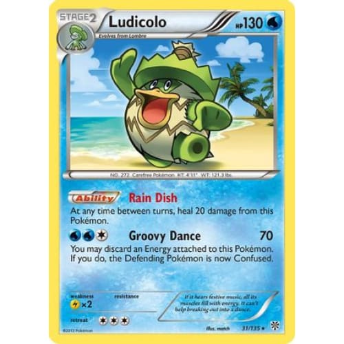 Ludicolo (031/135) Rare Classic Reverse Holofoil - Single