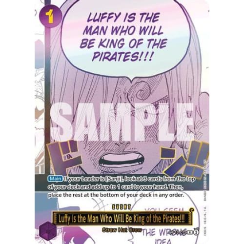 Luffy Is the Man Who Will Be King of Pirates!!! (Japanese