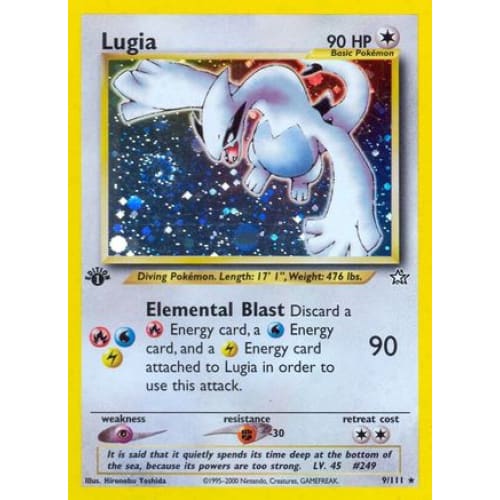 Lugia (009/111) Holo Rare 1st Edition Holofoil - Single
