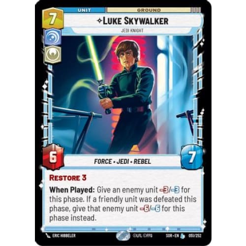 Luke Skywalker - Jedi Knight (051/252) - Spark of Rebellion