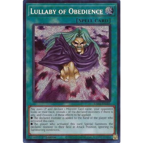 Lullaby of Obedience (Secret Rare) - RA04-EN085 Secret Rare