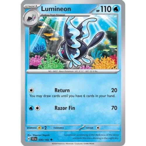 Lumineon (36) Uncommon Reverse Holofoil - Single