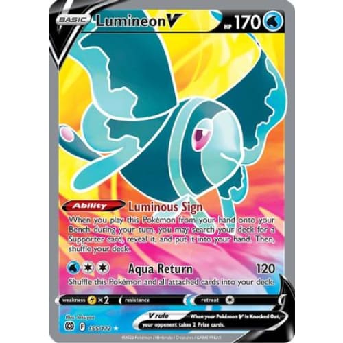 Lumineon V (155/172) Ultra Rare Holofoil - Single