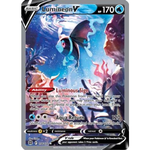 Lumineon V (156/172) Ultra Rare Holofoil - Single