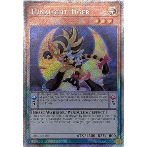 Lunalight Tiger (Platinum Secret Rare) - RA04-EN020