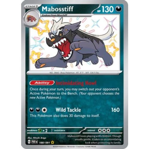 Mabosstiff (188) Shiny Rare Holofoil - Single
