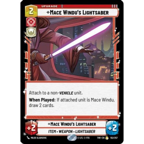 Mace Windu’s Lightsaber (152/257) Foil - Single