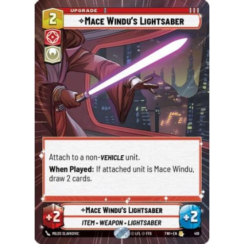 Mace Windu’s Lightsaber (Hyperspace) (419) Foil - Single