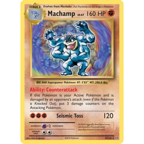 Machamp (059/108) Holo Rare Reverse Holofoil - Single