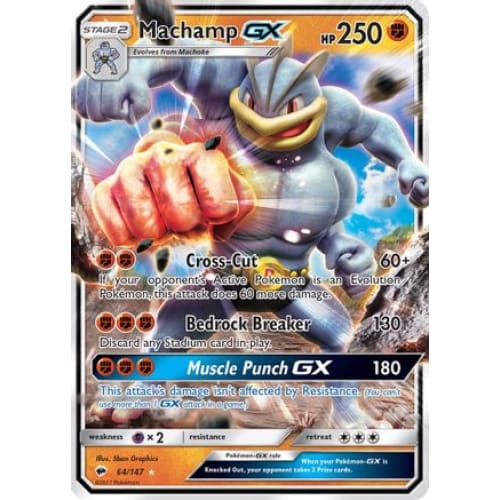 Machamp-GX (064/147) Holo Rare Holofoil - Single