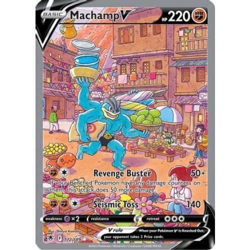 Machamp V (172/189) Ultra Rare Holofoil - Single