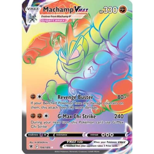 Machamp VMAX (194/189) Holo Rare Holofoil - Single