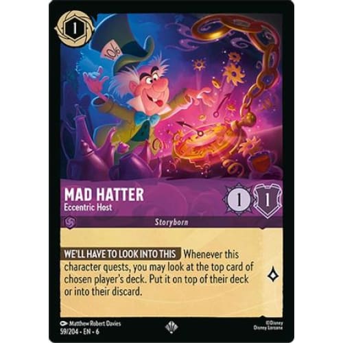 Mad Hatter - Eccentric Host (59/204) - Azurite Sea - Single