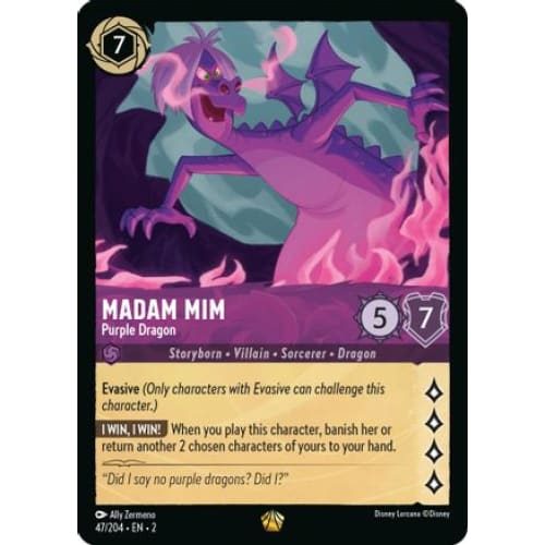 Madam Mim - Purple Dragon (47/204) - Rise of the Floodborn
