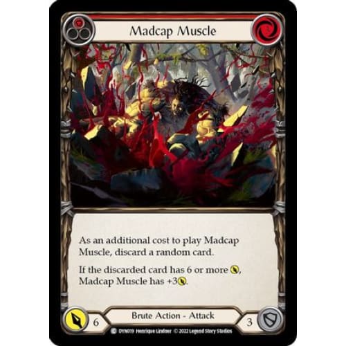 Madcap Muscle (Red) (DYNASTY) Rainbow Foil - Single
