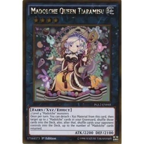 Madolche Queen Tiaramisu (PGL2-EN045) Gold Rare 1st Edition