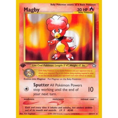 Magby (023/111) Rare Classic 1st Edition - Single