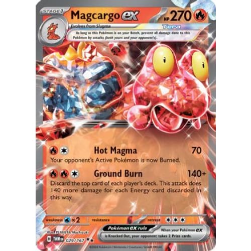 Magcargo ex (29) Double Rare Holofoil - Single