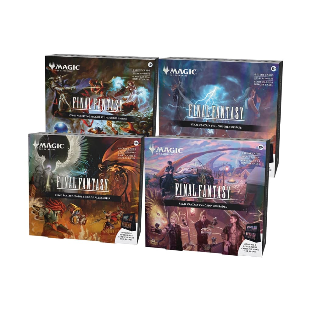 Magic: The Gathering Final Fantasy Scene Box Bundle Of 4