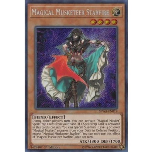 Magical Musketeer Starfire (SPWA-EN019) Secret Rare 1st