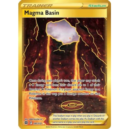Magma Basin (185/172) Secret Rare Holofoil - Single