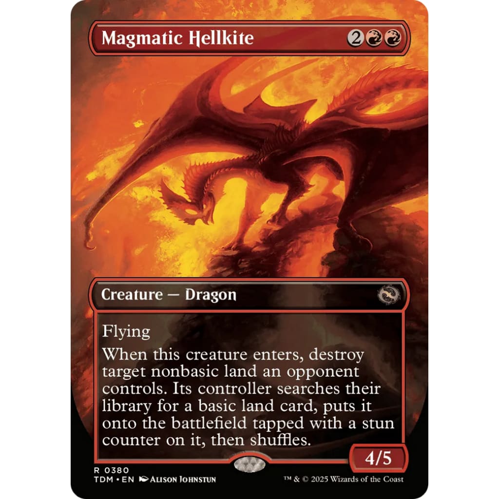 Magmatic Hellkite // (TDM-380) (Borderless) Foil - Single