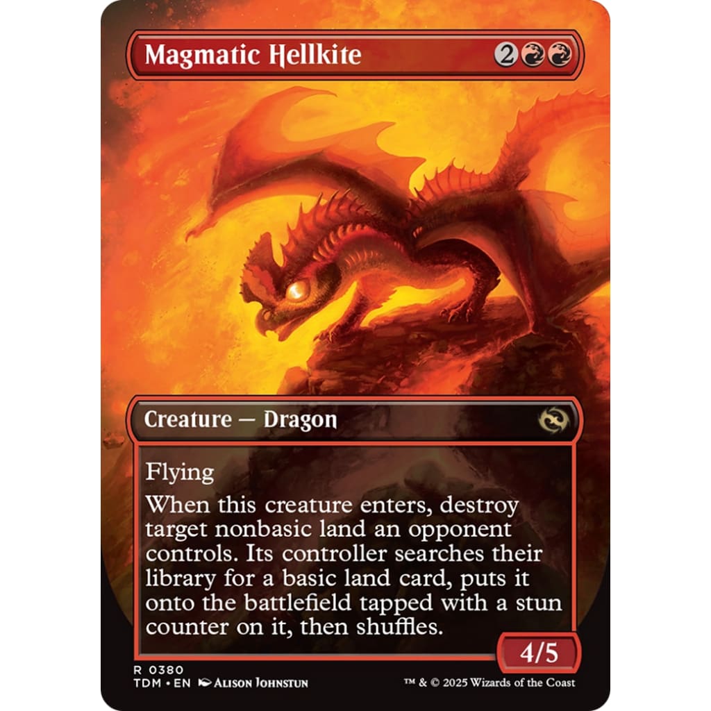 Magmatic Hellkite // (TDM-380) (Borderless) - Single