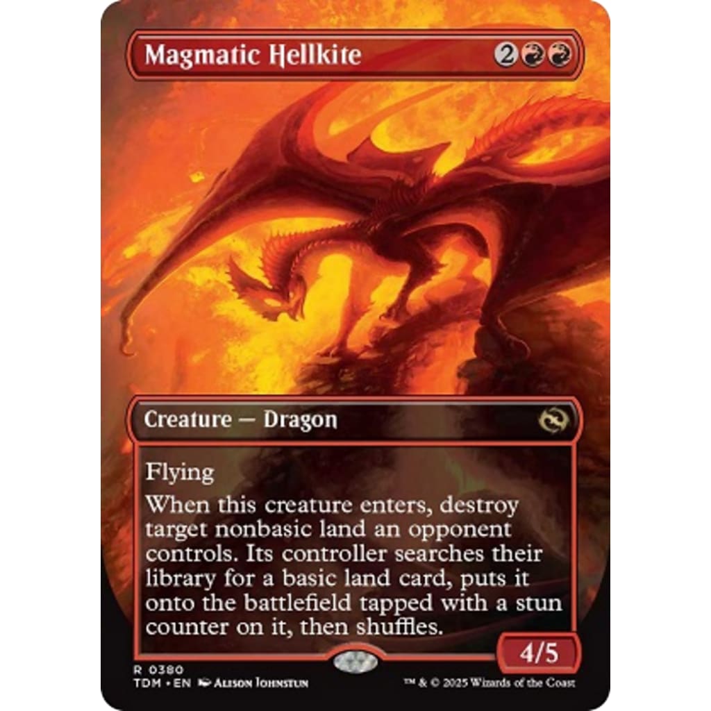 Magmatic Hellkite // (TDM-380) (Borderless) - Single