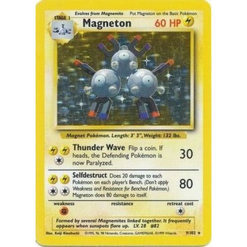 Magneton (009/102) Holo Rare Unlimited Holofoil - Single