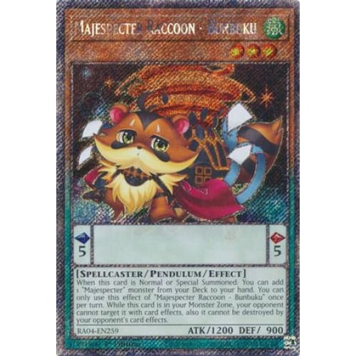 Majespecter Raccoon - Bunbuku (Platinum Secret Rare)