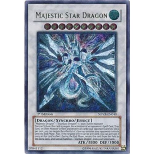 Majestic Star Dragon (UTR) (SOVR-EN040) Ultimate Rare 1st