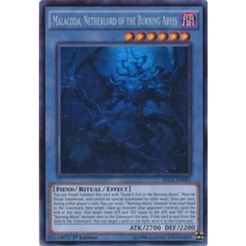 Malacoda Netherlord of the Burning Abyss (Ghost Rare)