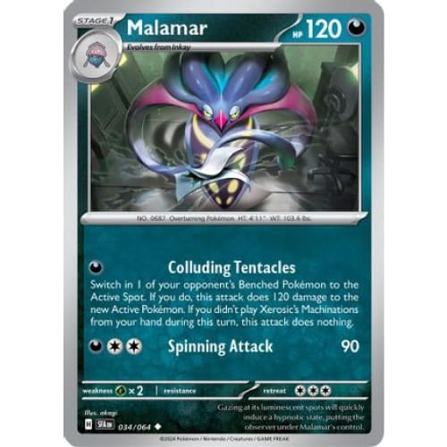 Malamar (34) Uncommon Reverse Holofoil - Single