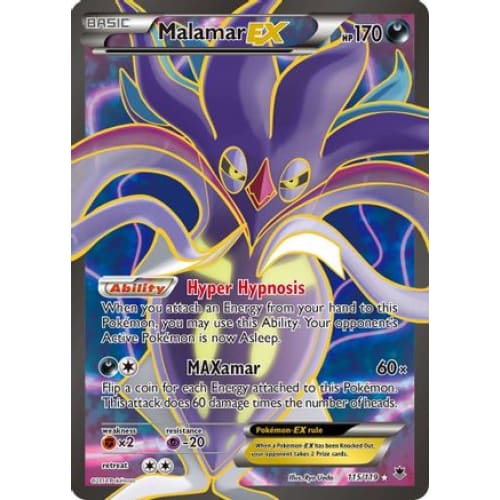 Malamar-EX (115/119) Ultra Rare Holofoil - Single