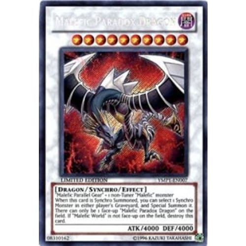 Malefic Paradox Dragon (YMP1-EN007) Secret Rare Limited