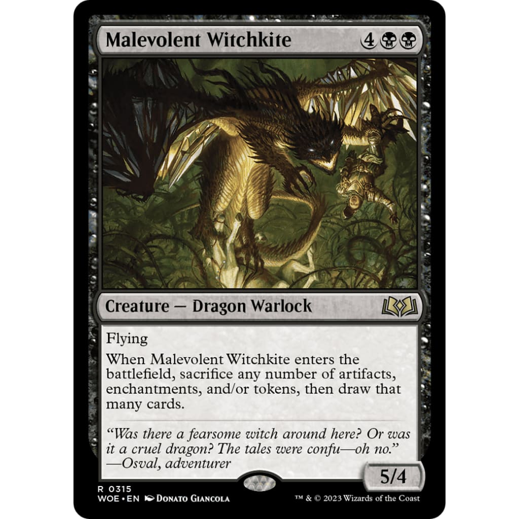 Malevolent Witchkite (WOE-315) Foil - Single