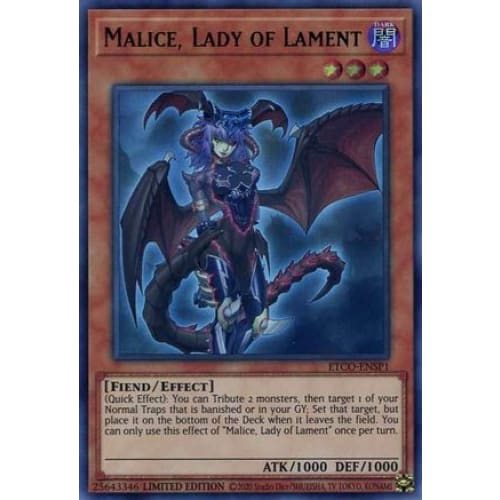 Malice Lady of Lament (UR) (ETCO-ENSP1) Ultra Rare Limited
