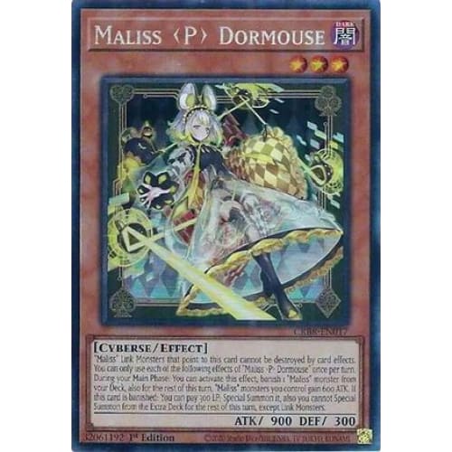 Maliss P Dormouse (CR) - CRBR-EN017 Collector’s Rare 1st