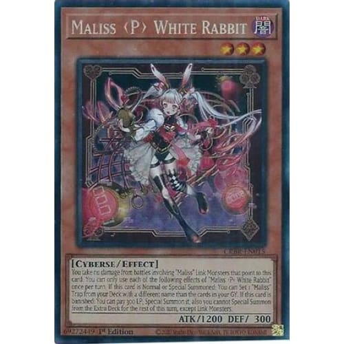 Maliss P White Rabbit (CR) - CRBR-EN015 Collector’s Rare