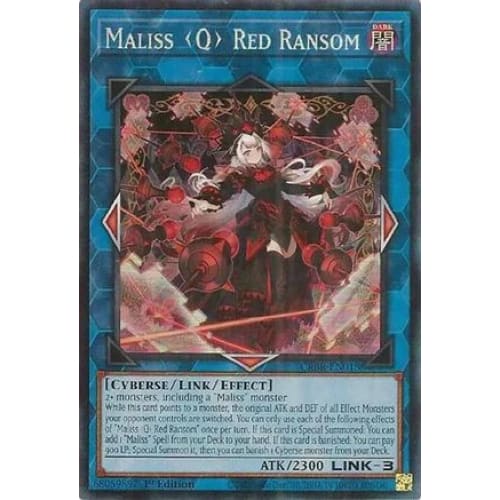 Maliss Q Red Ransom (CR) - CRBR-EN018 Collector’s Rare 1st