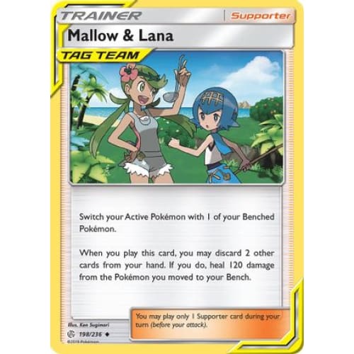 Mallow & Lana (198/236) Uncommon Reverse Holofoil - Single