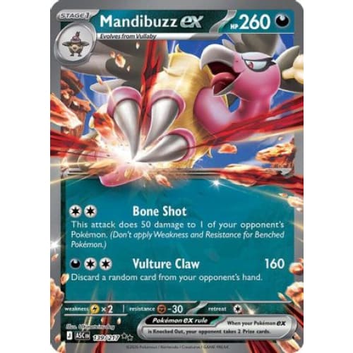 Mandibuzz ex (139) Double Rare Holofoil - Single