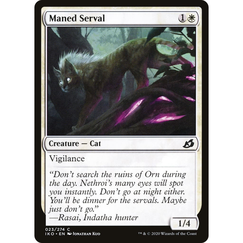 Maned Serval (IKO-023) Foil - Single