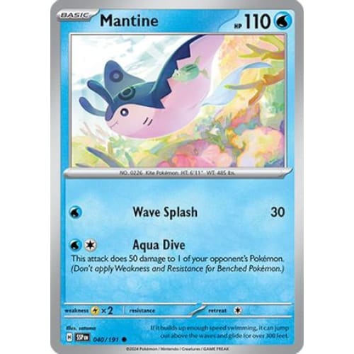 Mantine (40) Common Reverse Holofoil - Single