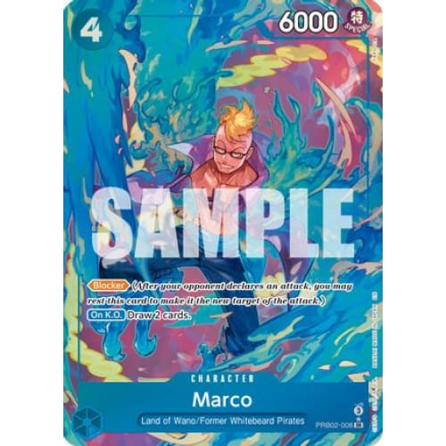 Marco (Alternate Art) PRB02-008 SR Premium Booster -The