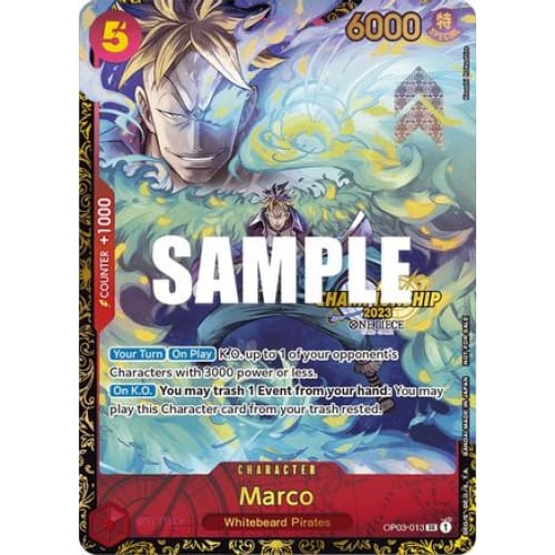 Marco (Championship 2023) OP03-013 PR One Piece Promotion