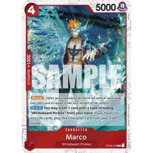 Marco (Jolly Roger Foil) OP02-018 R Premium Booster -The